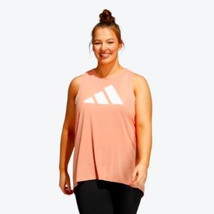 3-STRIPES LOGO TANK TOP (PLUS SIZE) (Ambient Blush)
